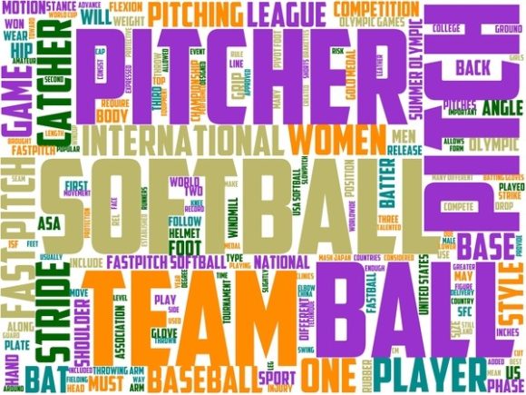 Fast Pitch Softball Wordart Wallpaper: A Creative Resource for Modern Design