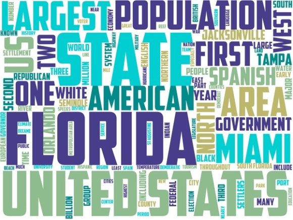 Florida Wordart Tshirt