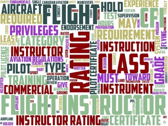 Flying Instructor Wordart Banner
