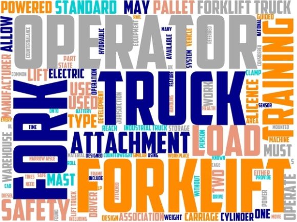 Fork Lift Truck Driver Wordart Sublimati