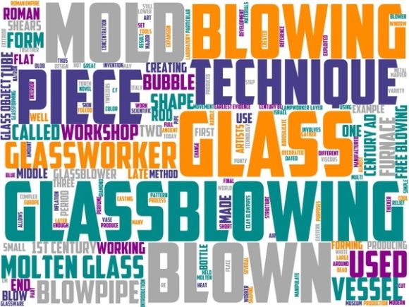 Glassblowing Wordart Print