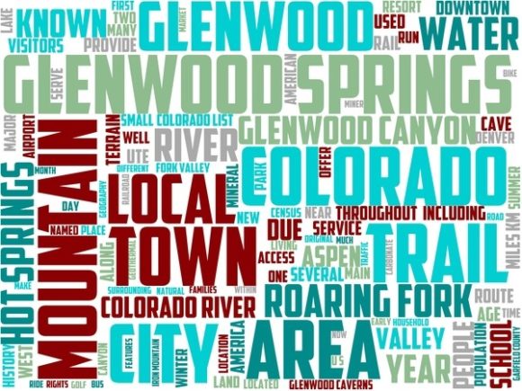 Glenwood Springs Wordart Tumbler: A Beautiful Wordcloud for Creative Expression