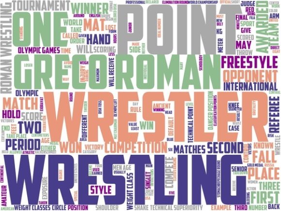 Greco Roman Wrestling Wordart Tumbler