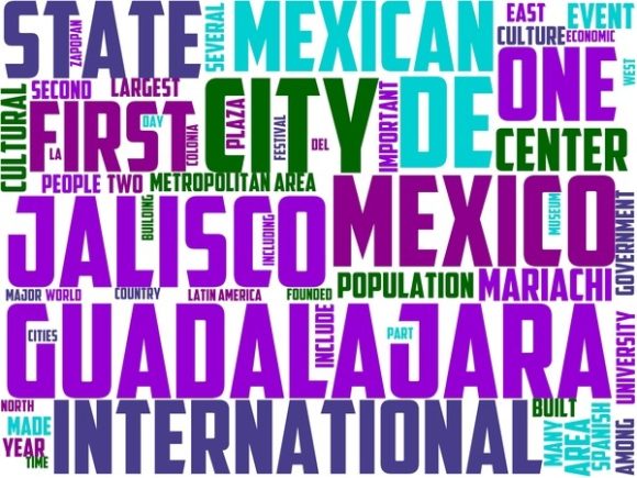 Guadalajara Wordart Tumbler